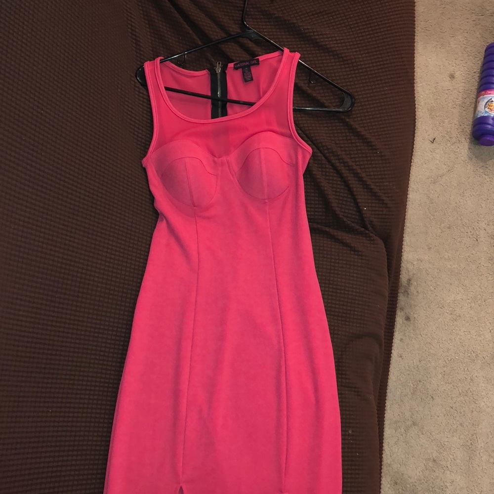 Hot pink dress